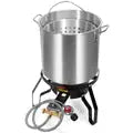 Barton 52 Quart 80,000BTU Outdoor Deep Frying Boiling High-Pressure Stove Burner Barton