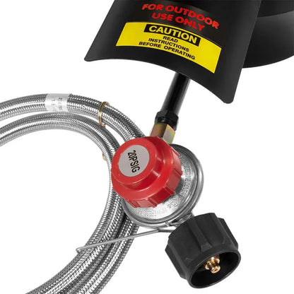 Barton Outdoor 64 Quart Fly Boil Deep Fryer 100,000 BTU Propane Stove Burner Set Barton