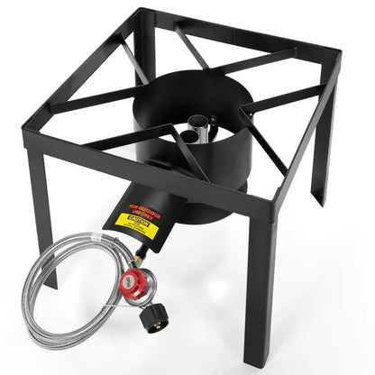 Barton Outdoor 64 Quart Fly Boil Deep Fryer 100,000 BTU Propane Stove Burner Set Barton