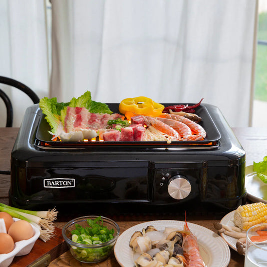 Indoor grill, smokeless electric