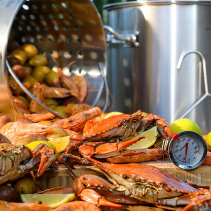 Barton 53Qt Stock Pot w/ Strainer Basket Commercial Stainless Steel Food Grade Barton