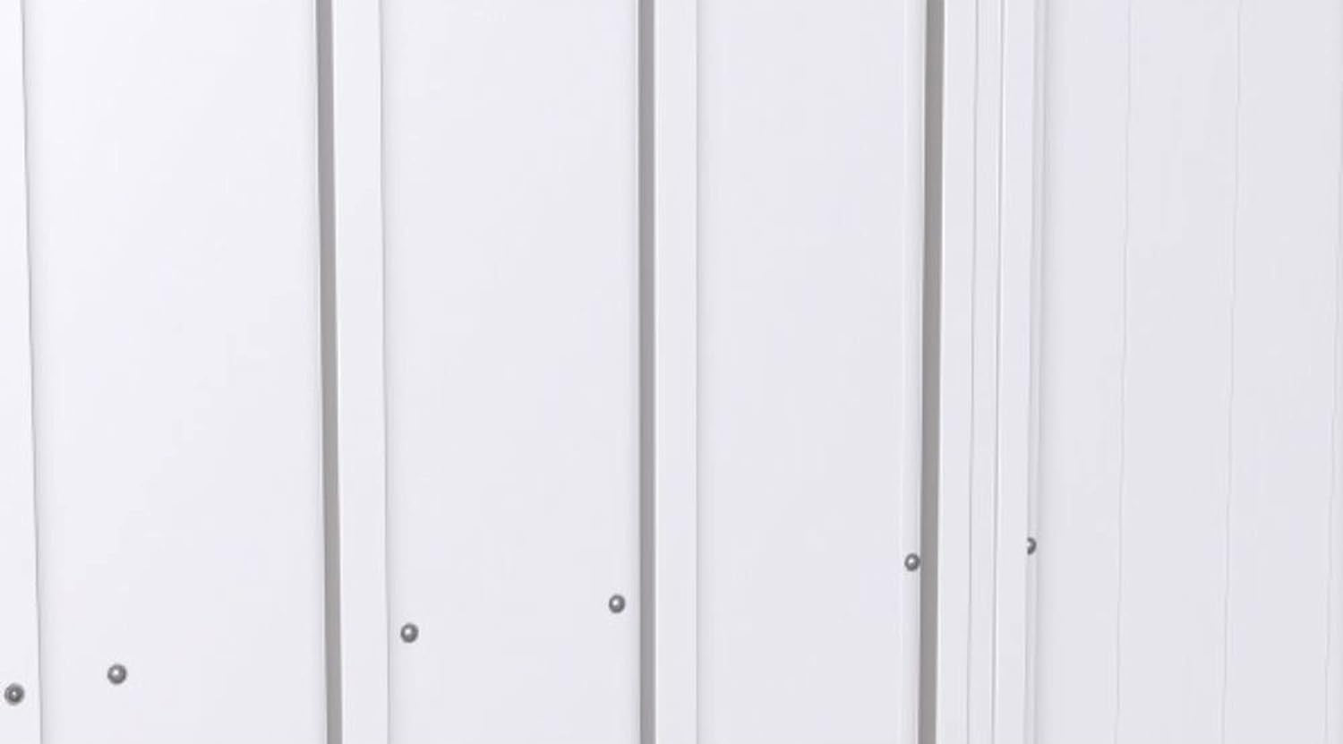 Classic Steel Storage Shed, 6X5, Flute Grey ShipItFurniture