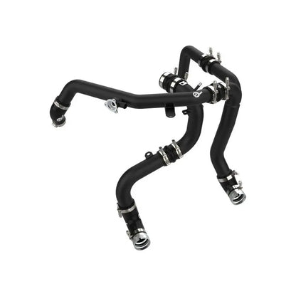 aFe 21-23 Ford Bronco V6-2.7Ltt BladeRunner Alum Hot &amp; Cold Charge Pipe Kit - Black NP Motorsports