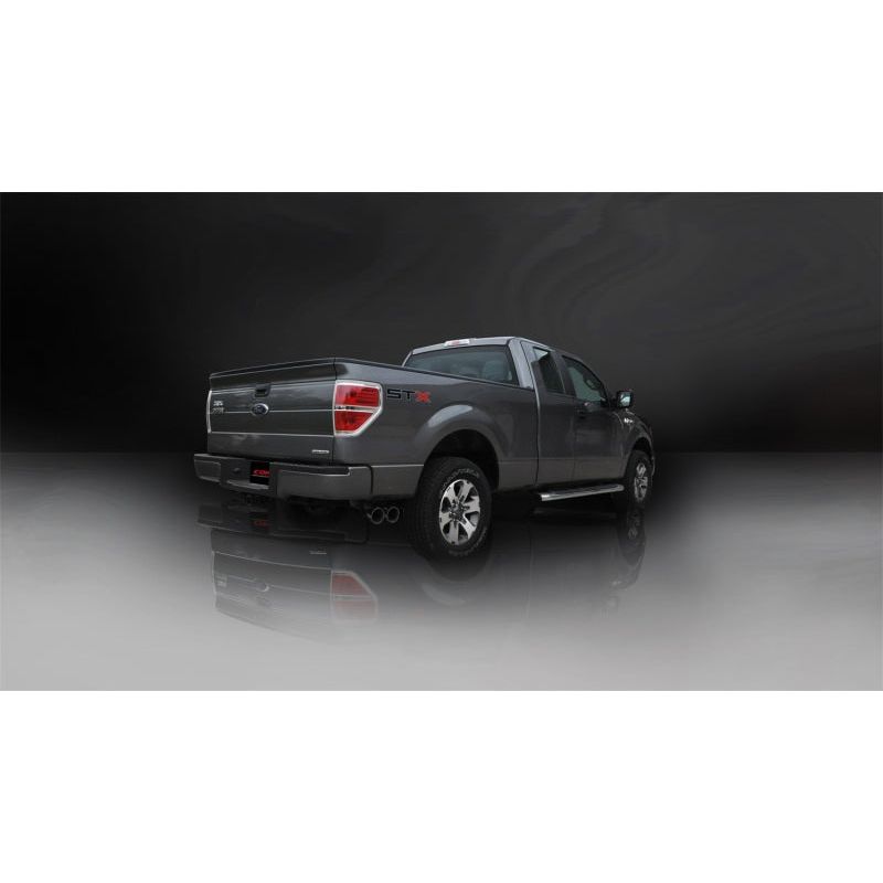 Corsa 11-13 Ford F-150 5.0L V8 Black Sport Cat-Back Exhaust NP Motorsports