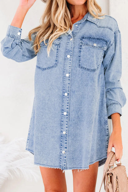Takina Raw Hem Loose Shirt