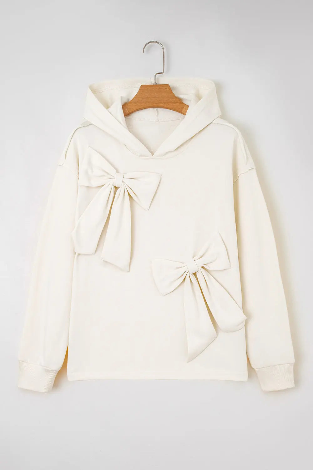 Raegwen Bow Detail Loose Hoodie