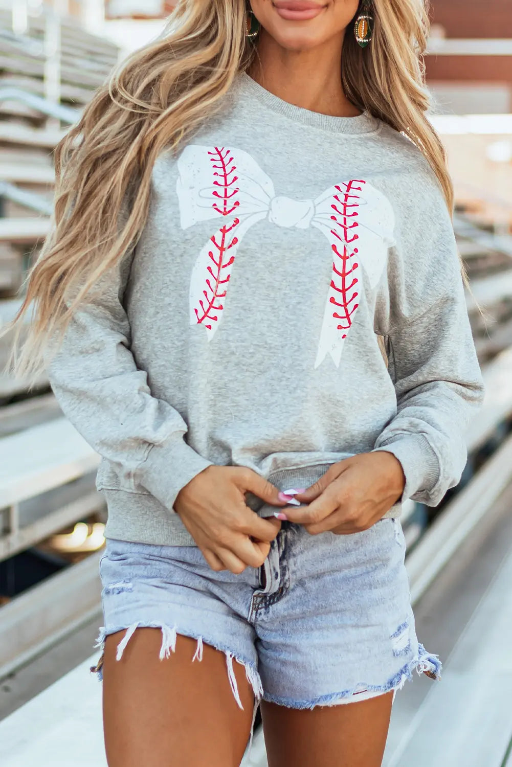 Ashalia baseball bow  Sweatshirt