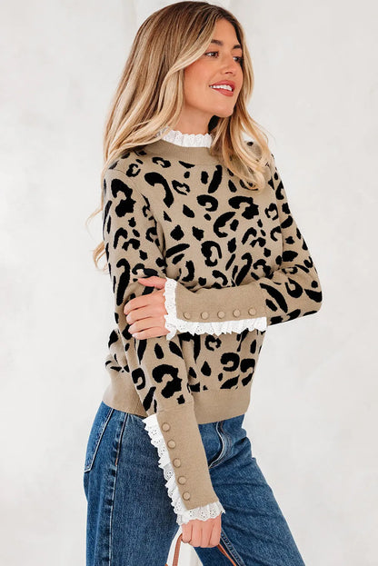 Amelia Ribbed Detail Cuffed Sweater