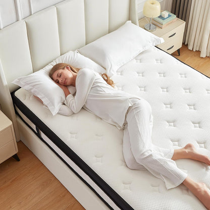 Comfortable 10 Inch Twin Mixed Spring Mattress Set