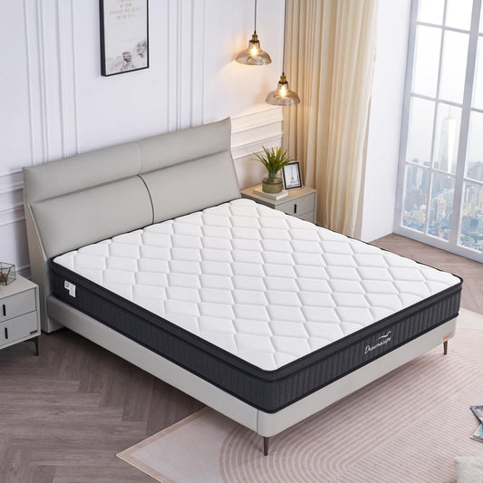 Memory Foam Hybrid Queen Mattress With Pocket Springs