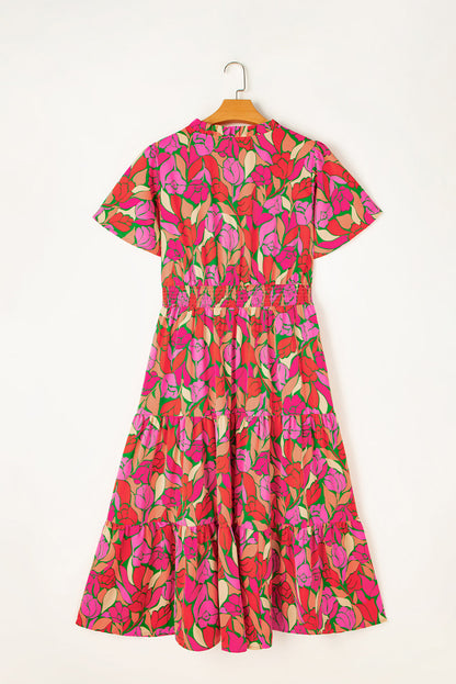 Lillie Floral Short Sleeve Maxi dress