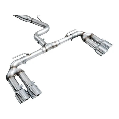AWE 22-24 Audi 8Y S3 Track Edition Exhaust  - Chrome Silver Tips NP Motorsports