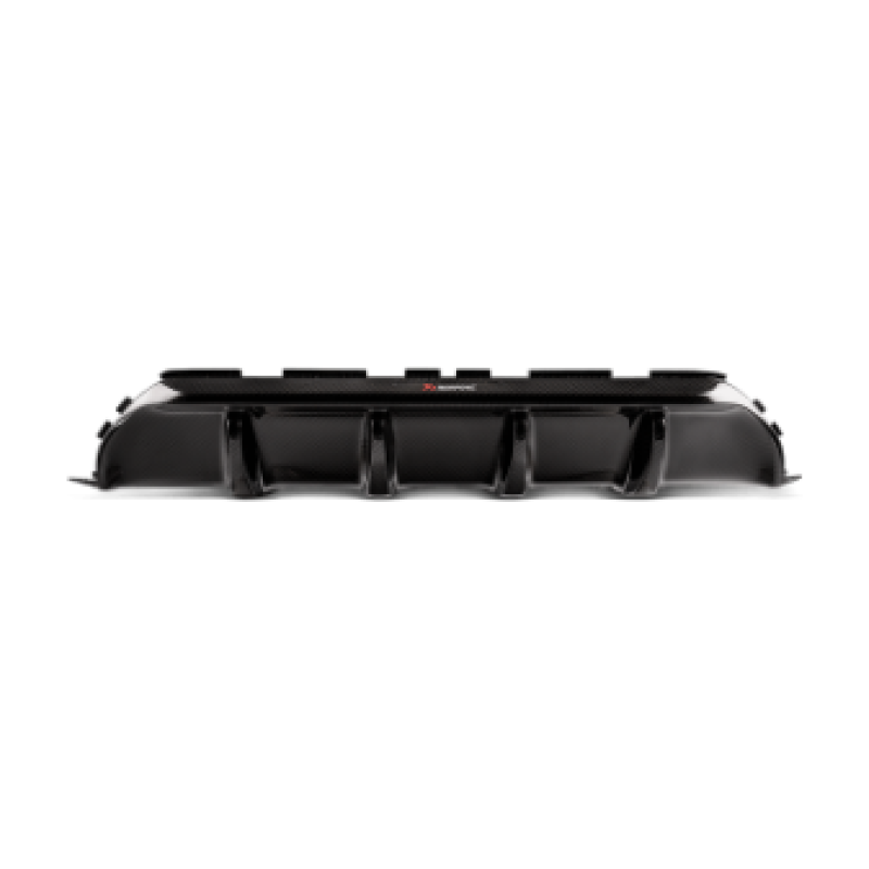 Akrapovic 18+ BMW M5 (F90) Rear Carbon Fiber Diffuser - High Gloss w/ Red/White Akrapovic Logo - Get it from Bo