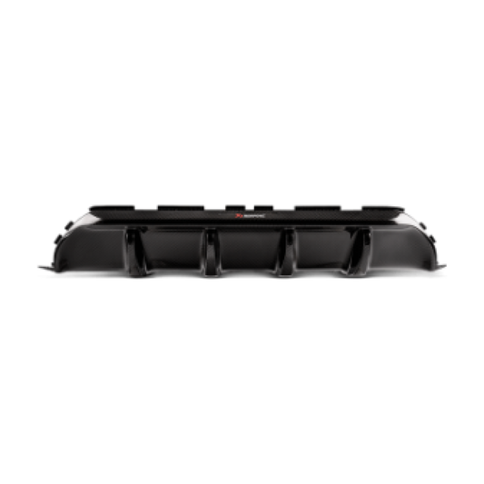 Akrapovic 18+ BMW M5 (F90) Rear Carbon Fiber Diffuser - High Gloss w/ Red/White Akrapovic Logo - Get it from Bo