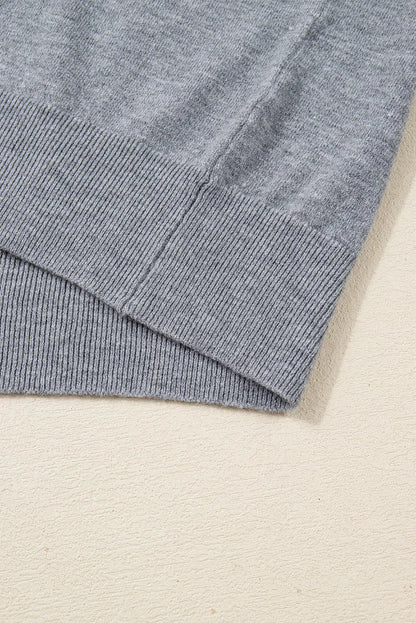 Scarlett Striped Trim Varsity Sweater