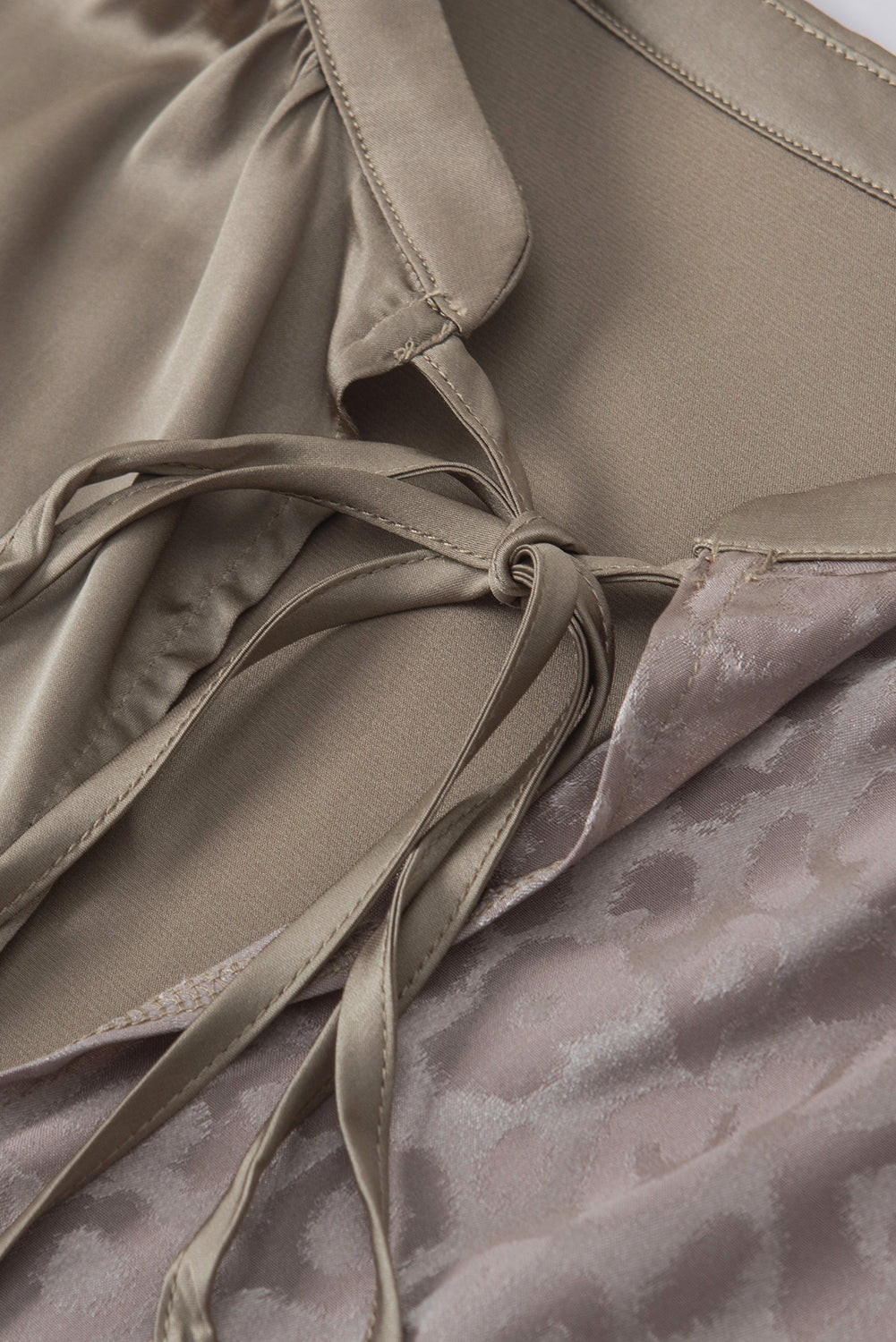 Madison Half Jacquard Satin Blouse