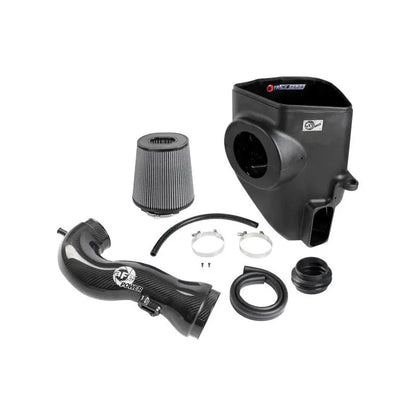 aFe 19-21 GM Trucks 5.3L/6.2L Track Series Carbon Fiber Cold Air Intake System W/ Pro Dry S Filters NP Motorsports