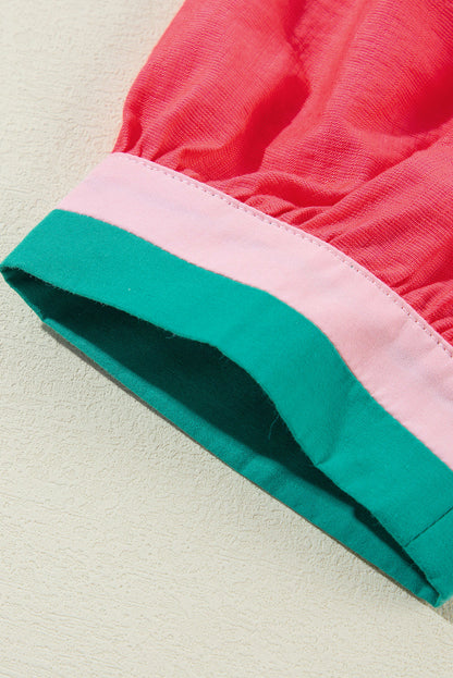 Becky V Neck Short Sleeve Blouse