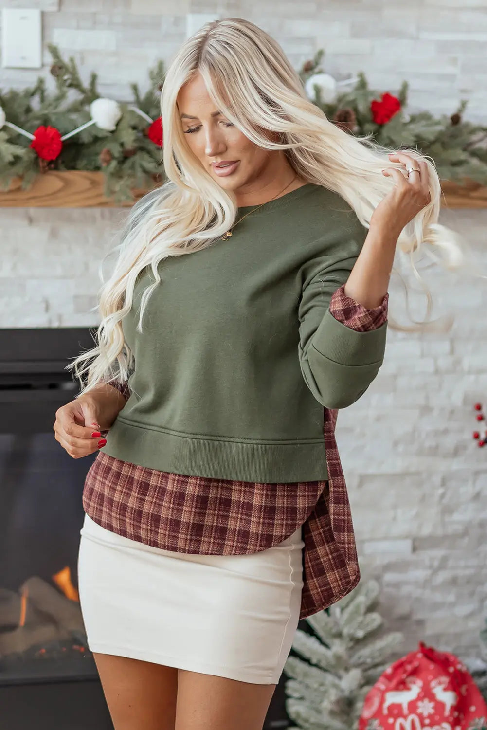 Rosa Patchwork Drop Shoulder Sweatshirt