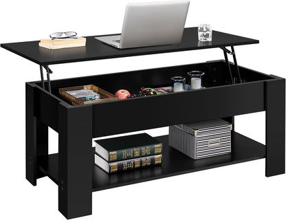 Lift Top Coffee Table With Hidden Compartment 47.5 Inch ShipItFurniture