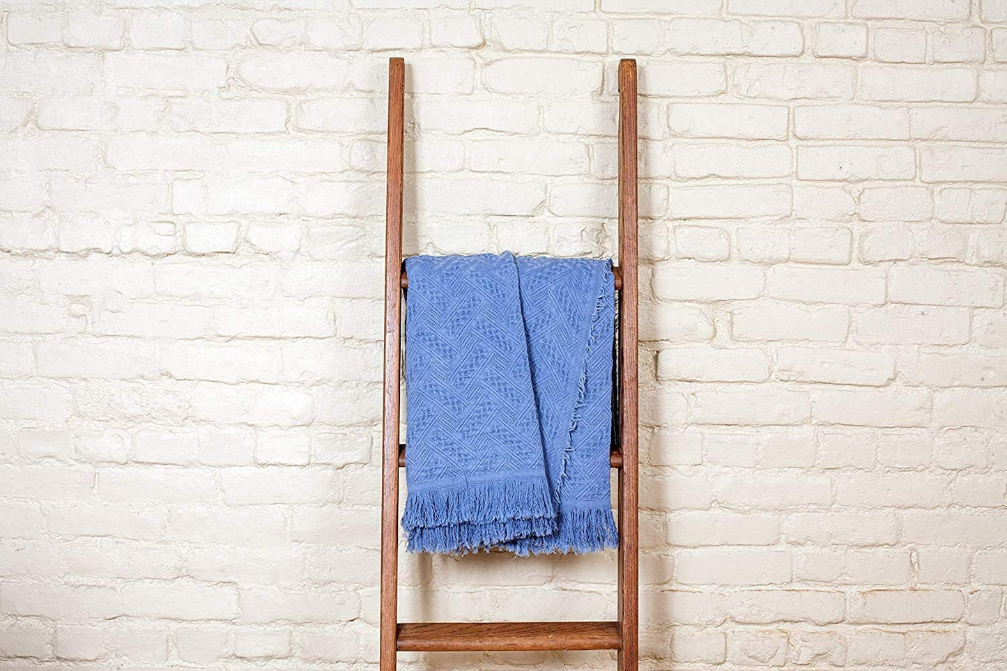 Kasentex 100% Cotton Soft Knitted Throw Blanket, Room Decor, Graduation Gifts, Fathers Day Gift, Mom Gift Kasentex
