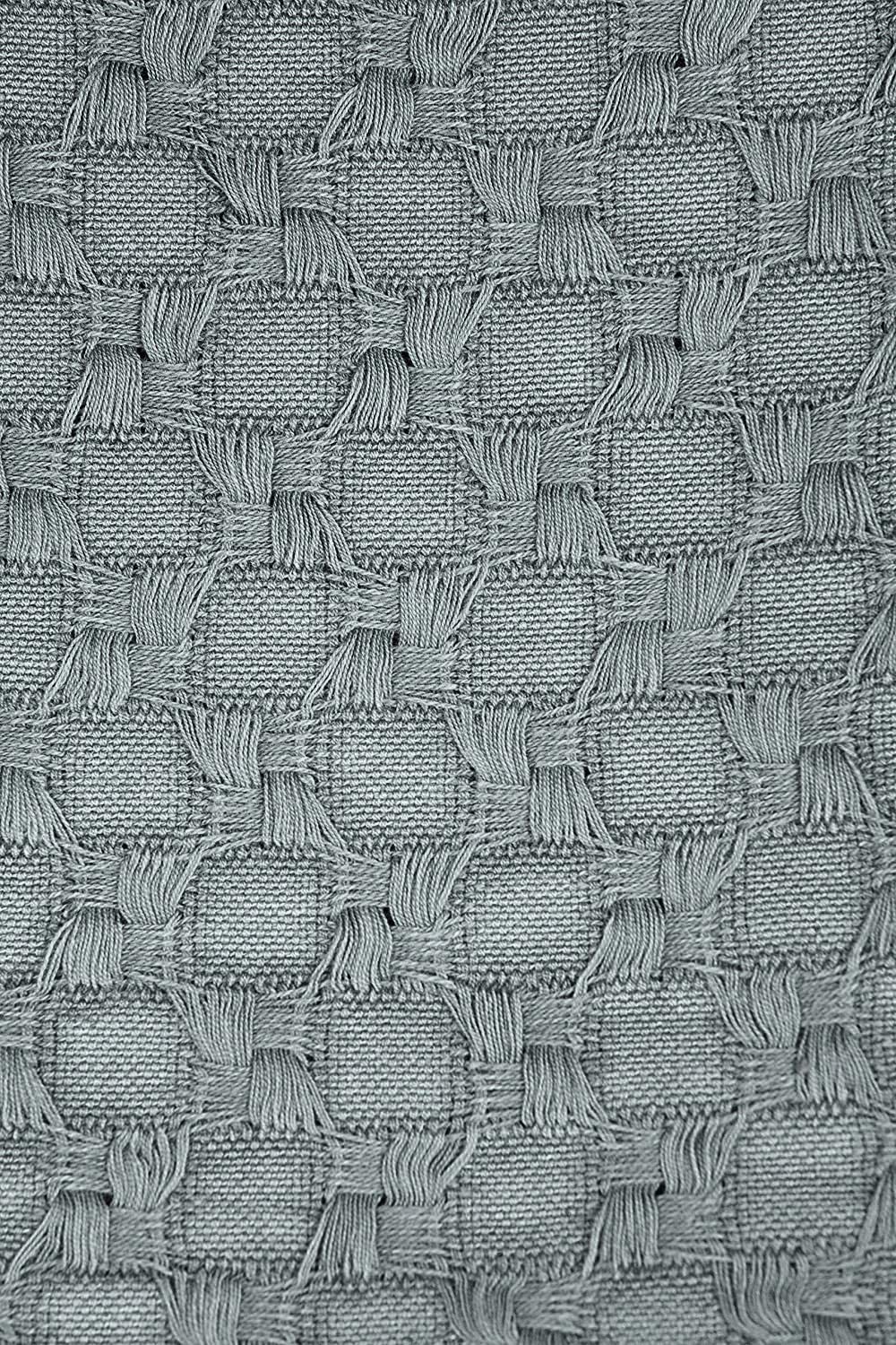 Kasentex 100% Cotton Soft Knitted Throw Blanket, Room Decor, Graduation Gifts, Fathers Day Gift, Mom Gift Kasentex