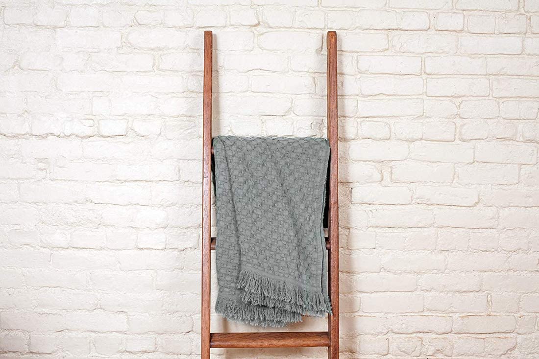 Kasentex 100% Cotton Soft Knitted Throw Blanket, Room Decor, Graduation Gifts, Fathers Day Gift, Mom Gift Kasentex