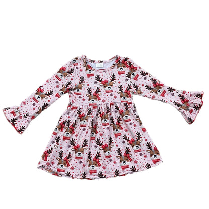 Reindeer bell sleeve dress - Get it from Bo