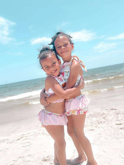 Pink bows two piece Swimsuit - Get it from Bo