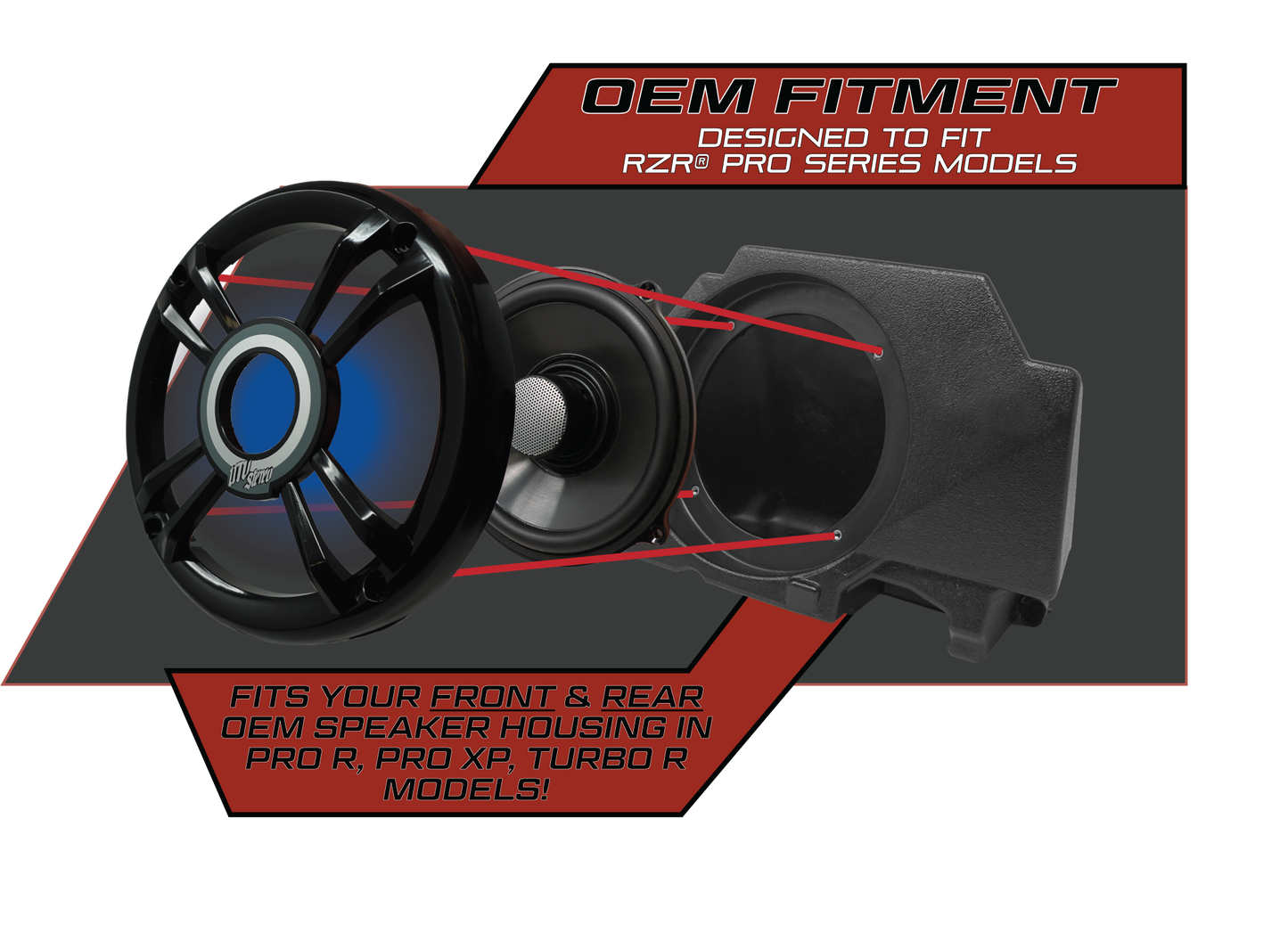 Pro Series 6.5" Speakers (Pair) | UTVS-P654 Dunes 2 Dezert SXS