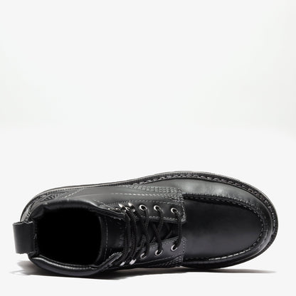 FRONTIER CLASSIC 6" MOC TOE JET BLACK Bonanza Boots