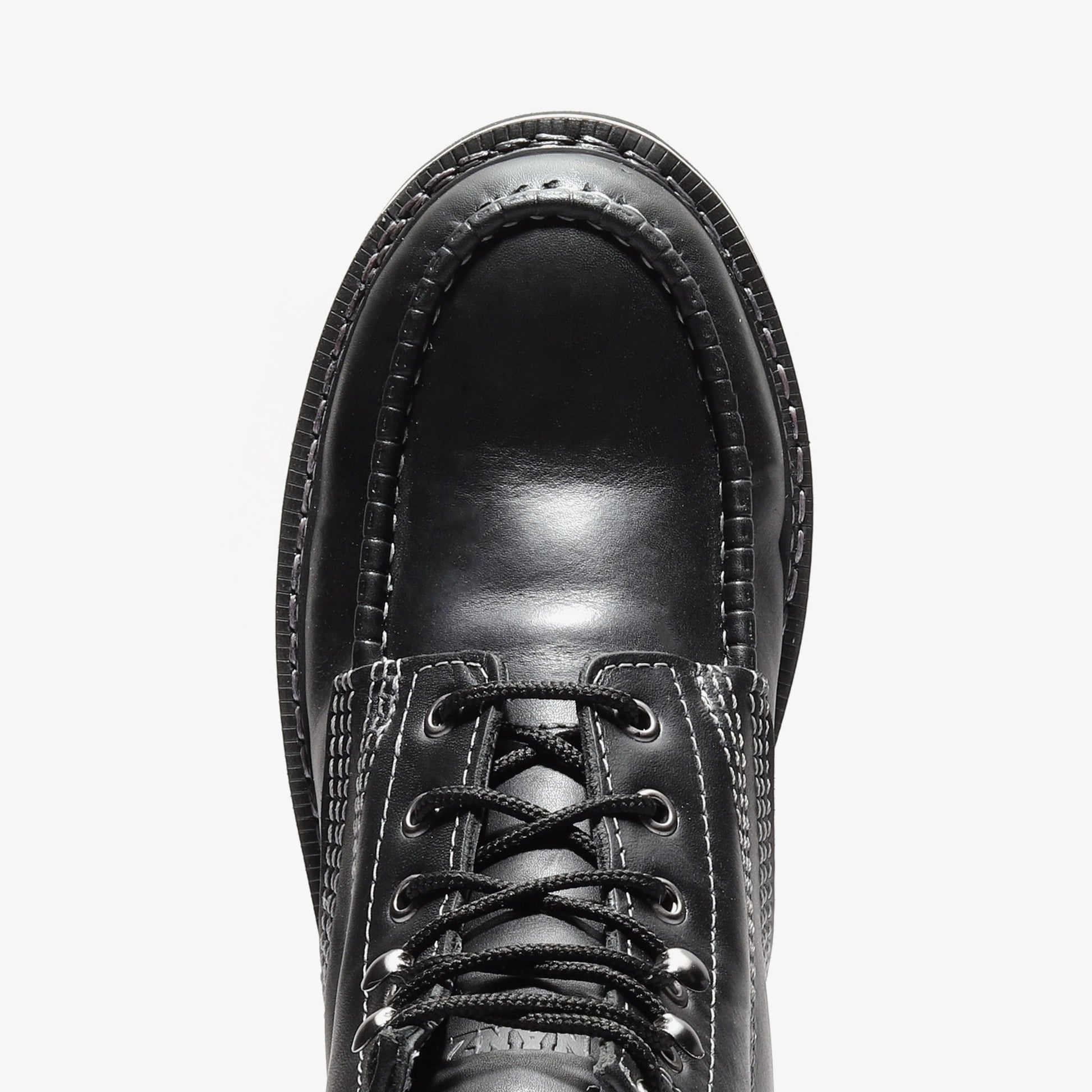 FRONTIER CLASSIC 6" MOC TOE JET BLACK Bonanza Boots