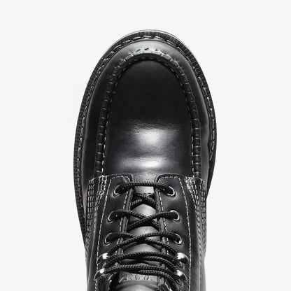 FRONTIER CLASSIC 6" MOC TOE JET BLACK Bonanza Boots