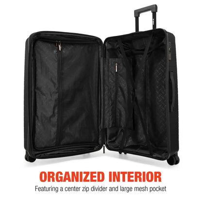 Excavator 3 Piece Expandable Tough Luggage Set Travellty