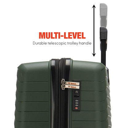 Excavator 3 Piece Expandable Tough Luggage Set Travellty