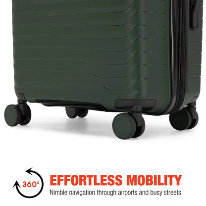 Excavator 3 Piece Expandable Tough Luggage Set Travellty