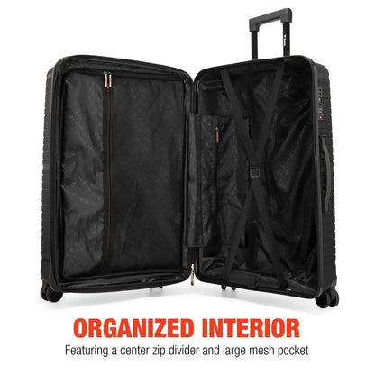 Trencher 3 Piece Expandable Tough Luggage Set Travellty