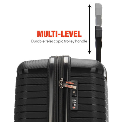 Trencher 3 Piece Expandable Tough Luggage Set Travellty