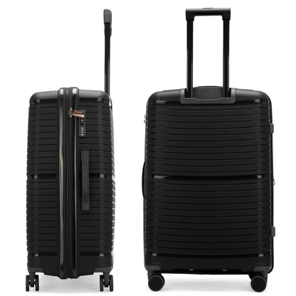 Trencher 3 Piece Expandable Tough Luggage Set Travellty
