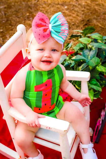 One in a melon birthday romper - Get it from Bo