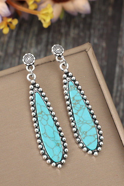 Vintage Bohemian Turquoise Earrings