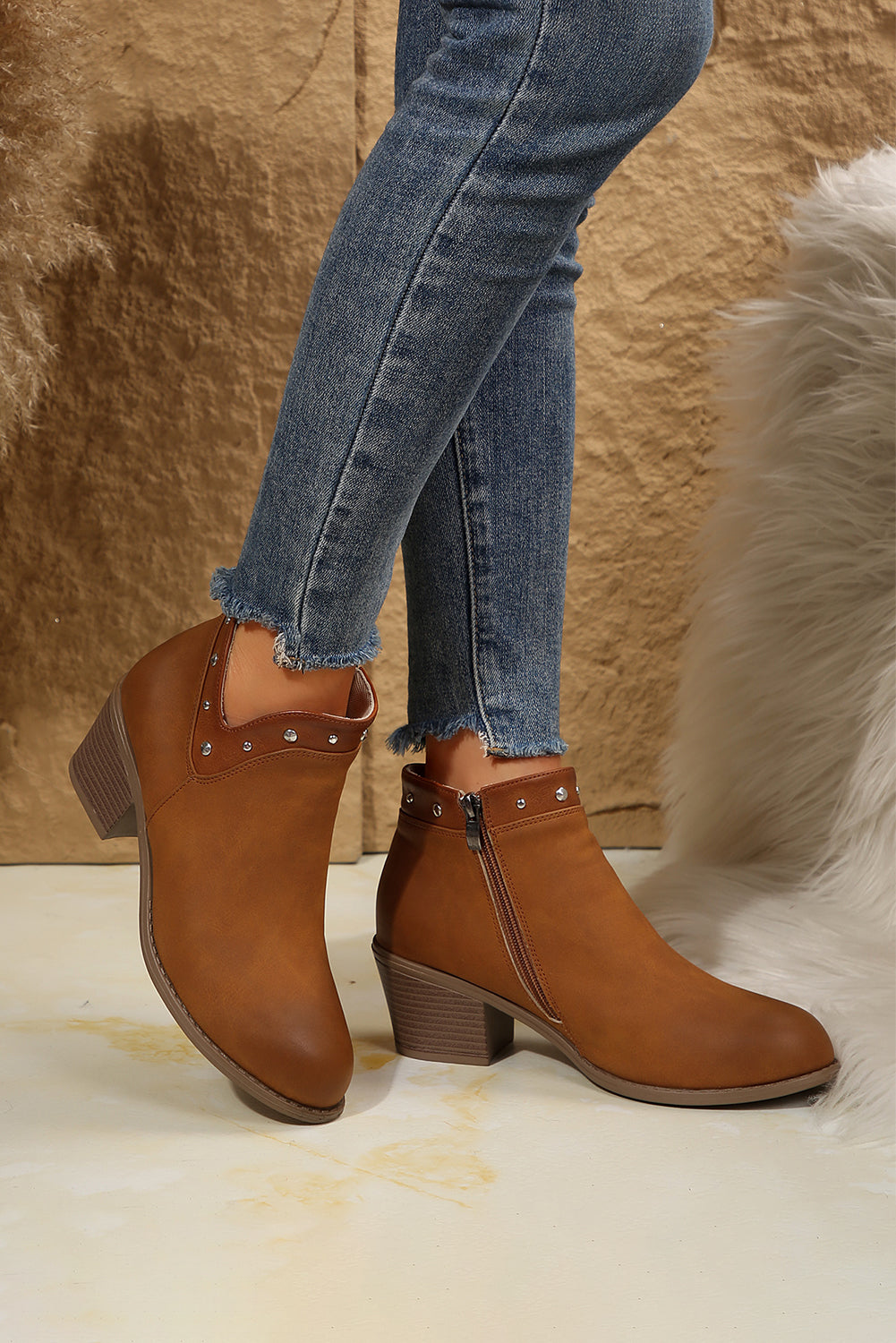 Melody Studded Ankle Boots - Get it from Bo
