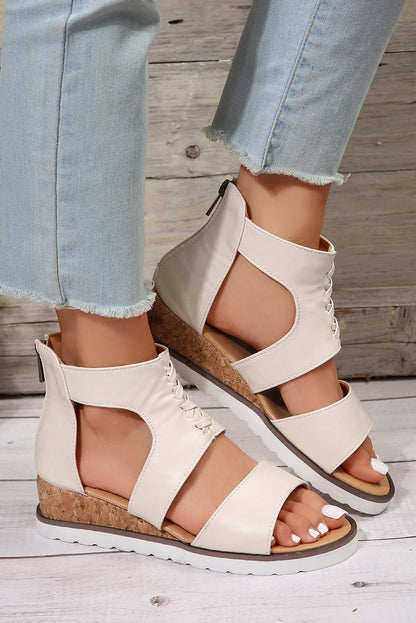 Nora Crisscross Hollowed Gladiator Sandals