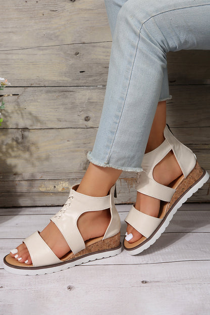 Nora Crisscross Hollowed Gladiator Sandals