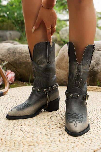 Western Distressed Boots