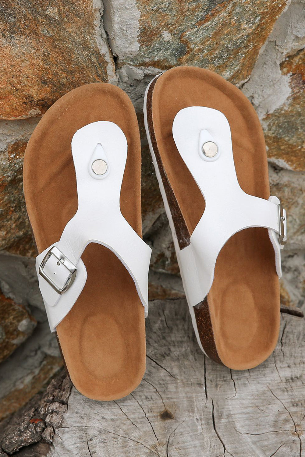 Vintage Buckle Thong Slippers - Get it from Bo