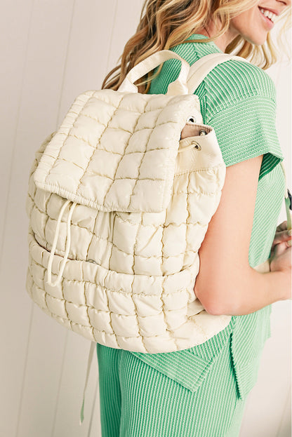 Natalie Quilted Puffer Backpack