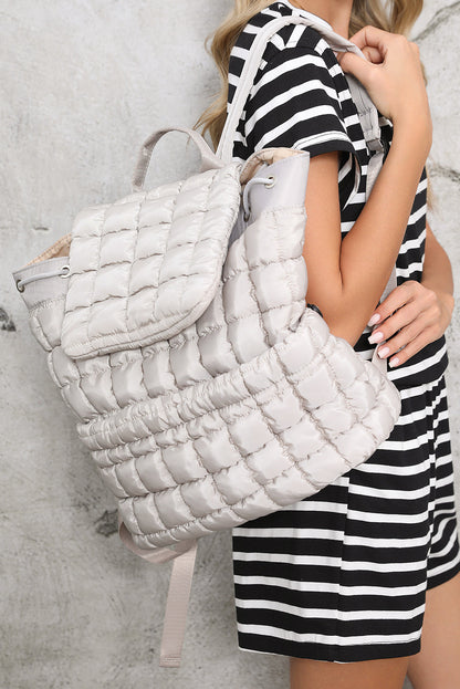 Natalie Quilted Puffer Backpack