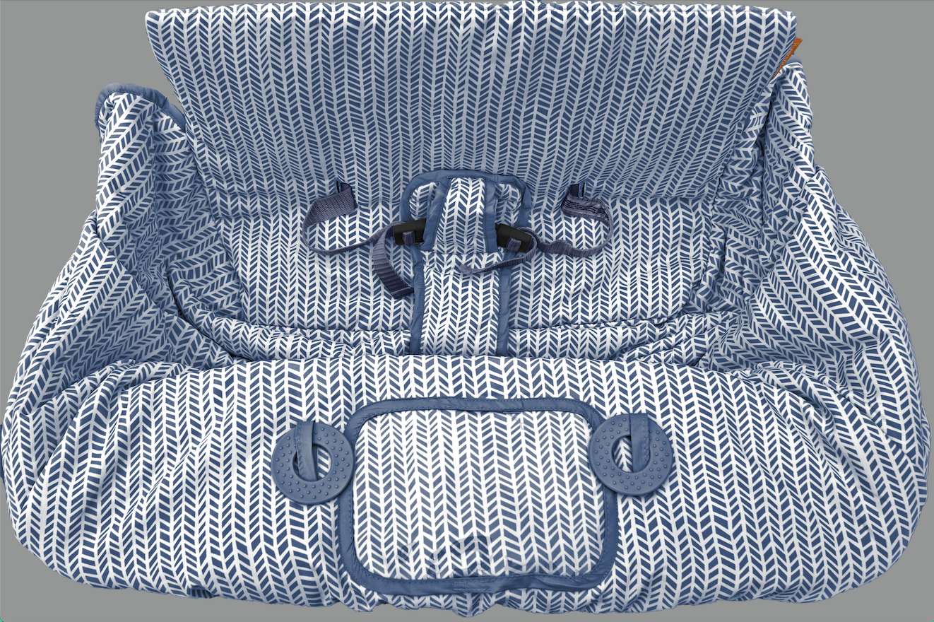Baby Shopping Cart Cover | Blue Little Arrows Design Binxy Baby
