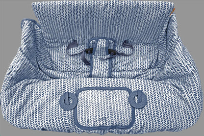 Baby Shopping Cart Cover | Blue Little Arrows Design Binxy Baby